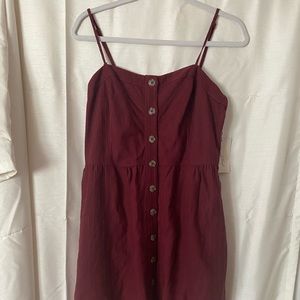 Maroon Sundress with Pockets
